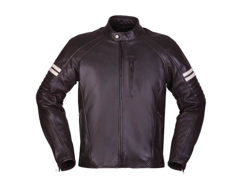 Modeka August 75 Leather Jacket for Men (brown/cream)