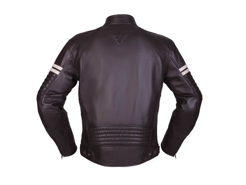 Modeka August 75 Leather Motorcycle Jacket (brown / beige)