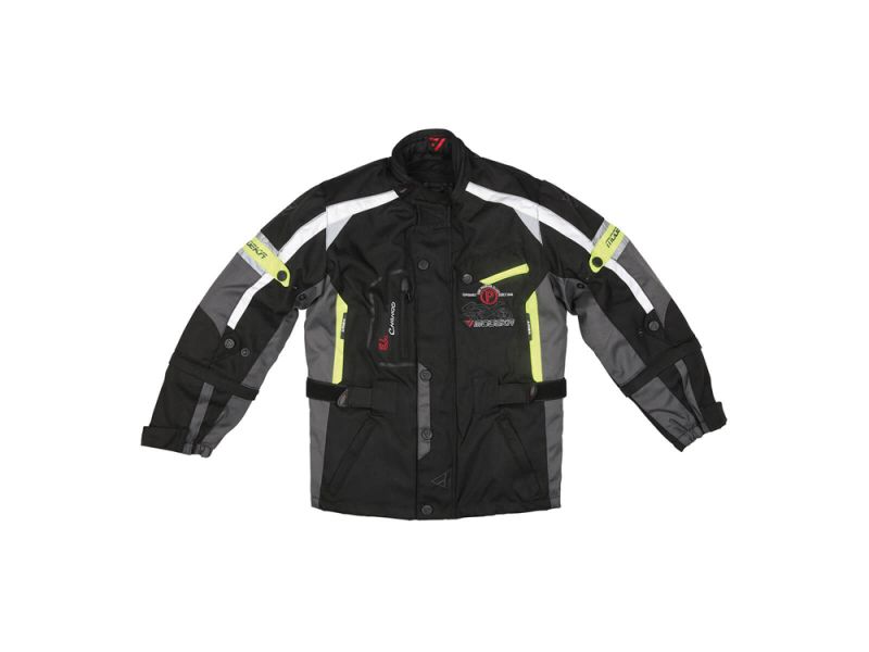 Modeka El Chango Motorcycle Jacket kids (black / yellow)