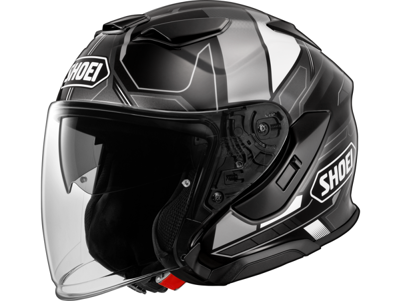 Shoei J-Cruise3 Whizzy TC-5 Motorradhelm (Schwarz/Grau/Weiß)