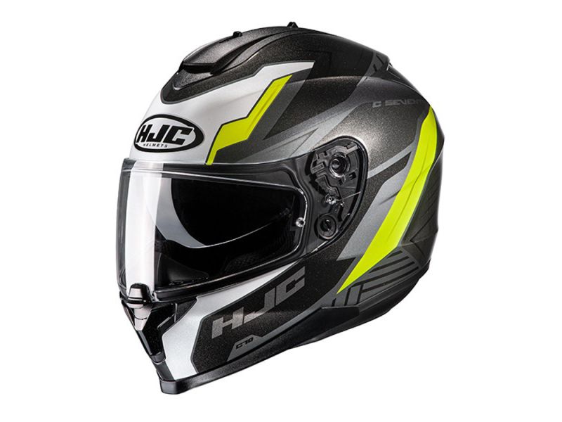 HJC C70 Silon MC3H Full-Face Helmet (matt black / white / grey / yellow)