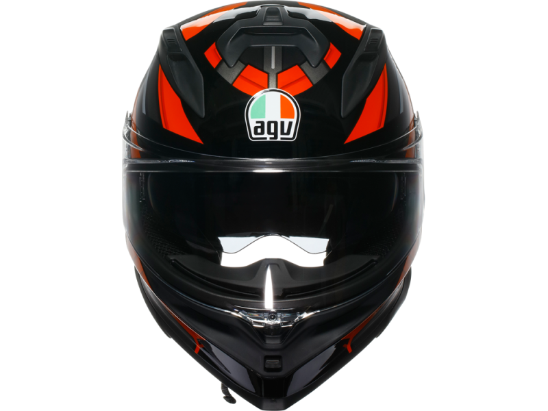 AGV K7 Taurax Motorradhelm (Schwarz/Rot)