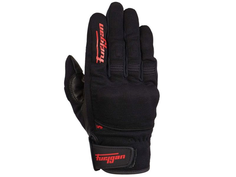 Furygan Jet D3O Motorradhandschuhe Damen (schwarz / rot)