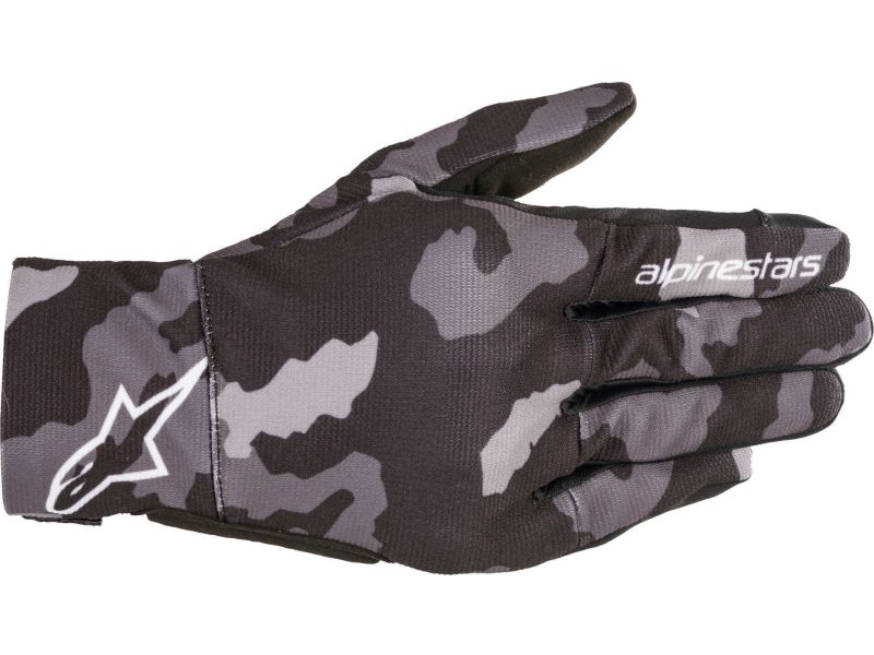 Alpinestars Youth Reef motorcycle gloves kids (black / grey / camouflage)