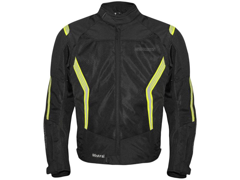Germot Mistral Motorrad Textiljacke Mesh-Blouson (schwarz/gelb)