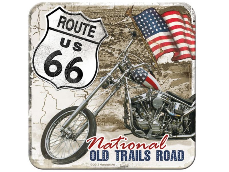 Nostalgic-Arts Untersetzer Arts Route 66 Desert Old Trails Road (9x9cm)