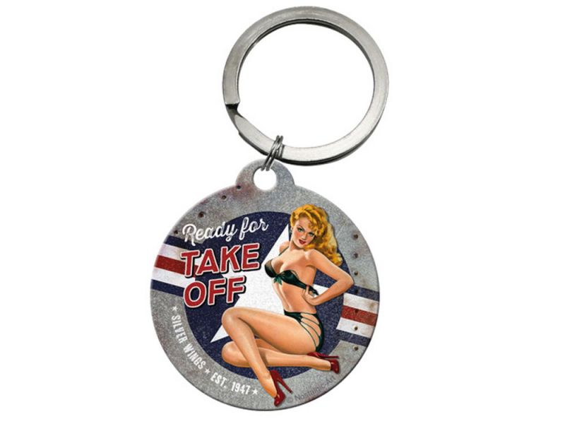 Nostalgic-Arts Schlüsselanhänger Nose-Arts Ready for Take Off