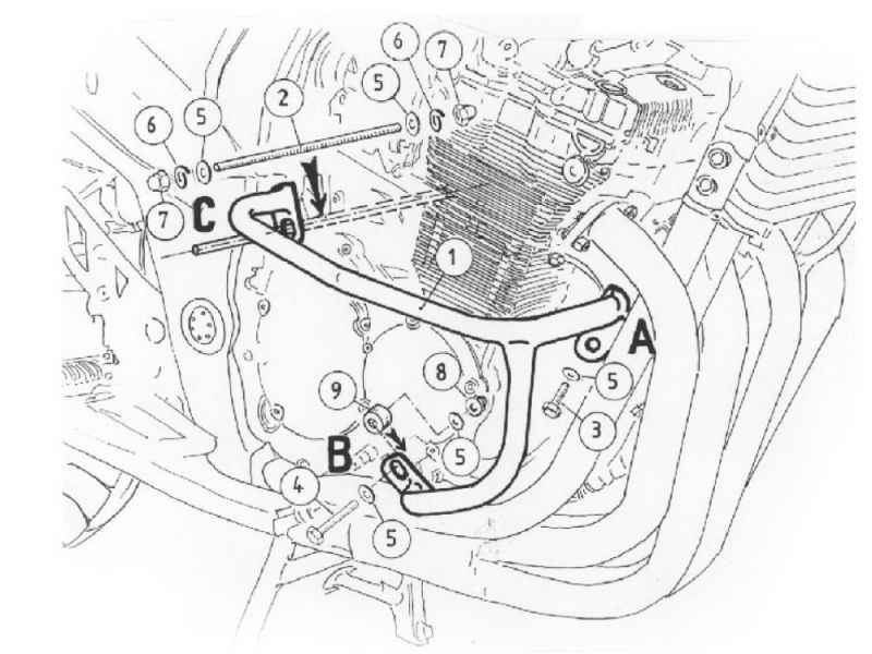 Hepco & Becker Sturzbügel Suzuki GSF 650 / S Bandit (2005-2006)