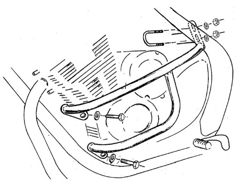 Hepco & Becker Sturzbügel Yamaha XJ 600 S / N Diversion (chrom)