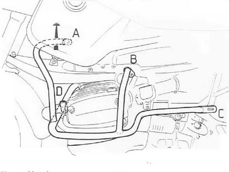 Hepco & Becker Sturzbügel BMW R 850 GS / R 1100 GS (silber)