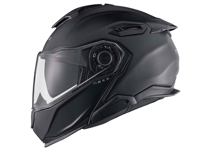 Nexx X.LifeTour Plain Motorrad Klapphelm (schwarz)