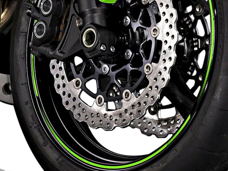 Kawasaki Felgenring in Grün 17"