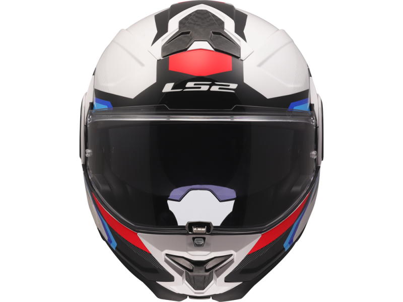 LS2 FF910 Advant II Triple Motorradhelm (Weiß/Blau/Rot)