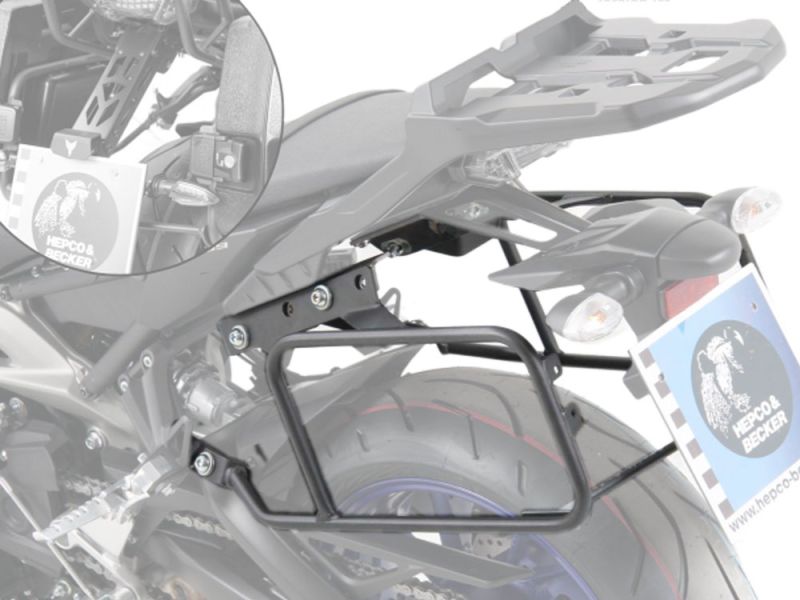 Hepco & Becker Lock-it Kofferträger Yamaha MT-09 (2013-2015 anthrazit) für OE Brücke