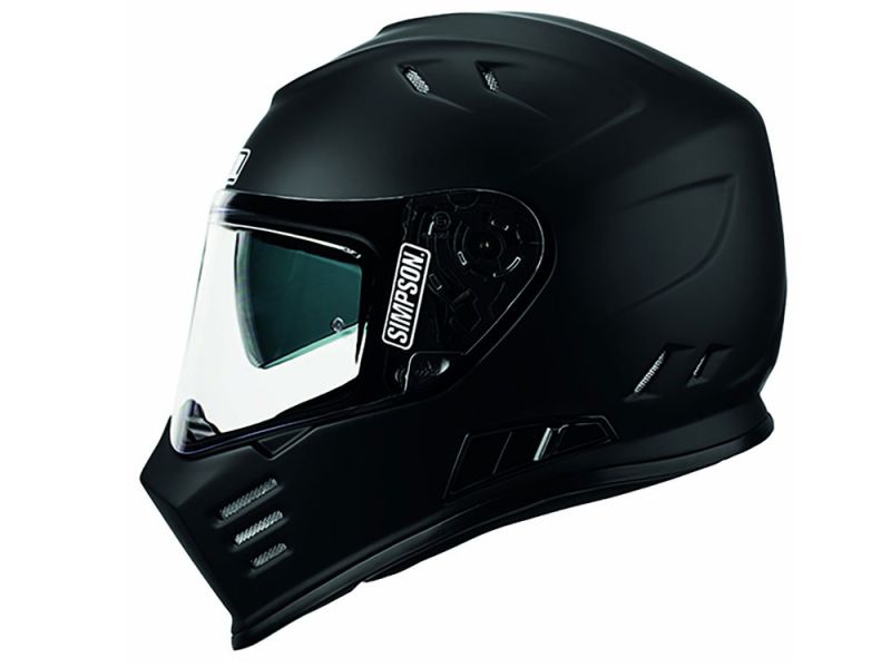 Simpson Venom Motorrad Integralhelm (mattschwarz)