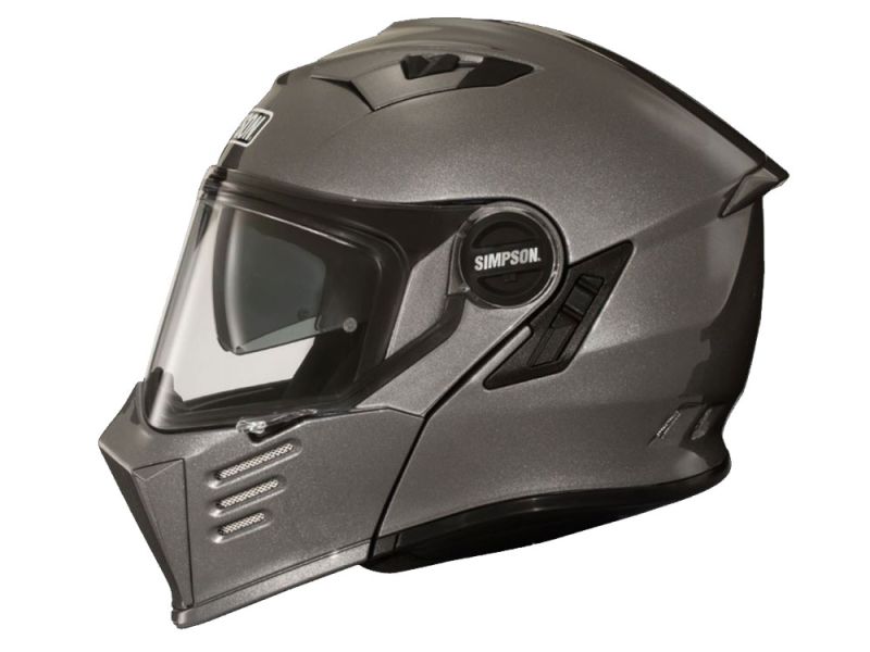 Simpson Darksome Motorrad Klapphelm (Gunmetal)