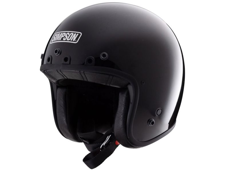 Simpson Chopper Motorrad Jethelm ohne Visier (schwarz)