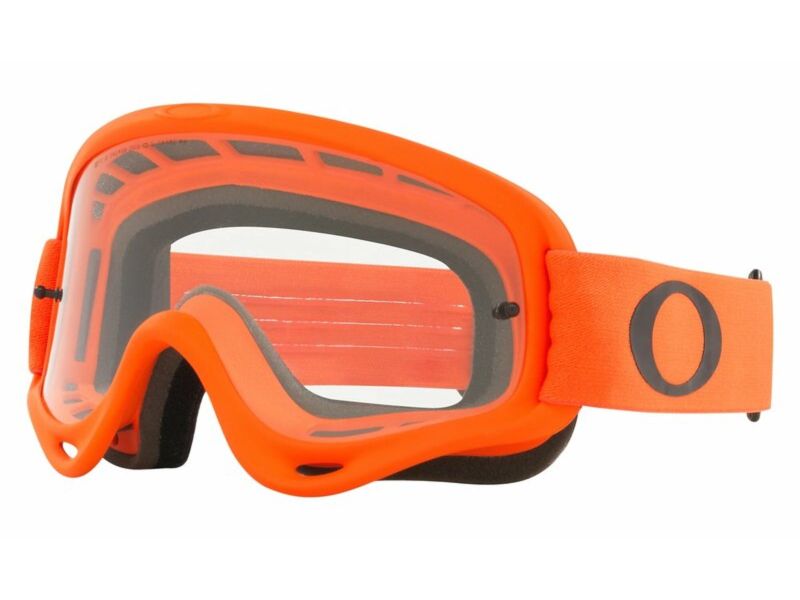 Oakley O-Frame Motorcycle Goggles (clear | orange)