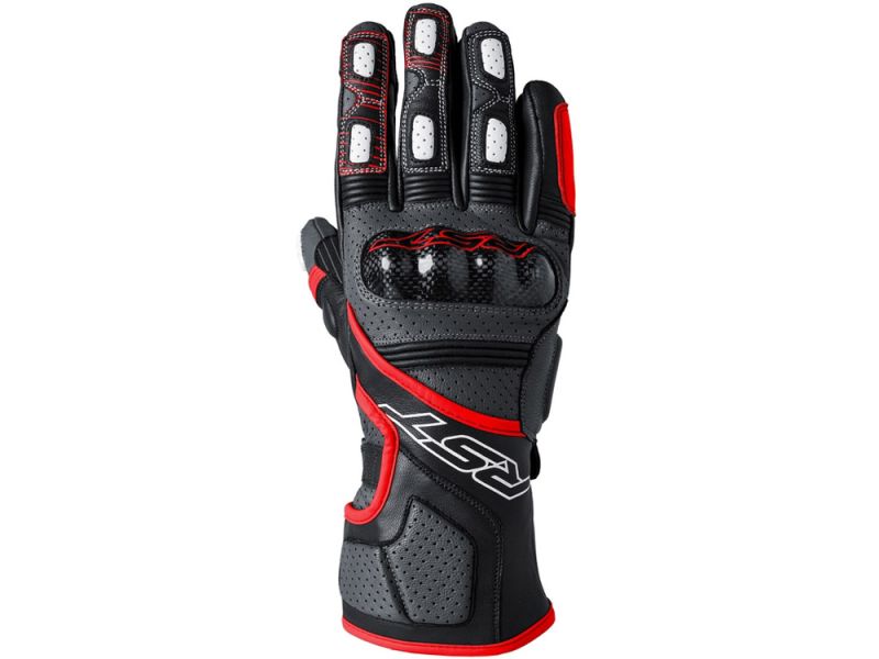 RST Fulcrum Motorradhandschuhe (Grau/Rot/Schwarz)