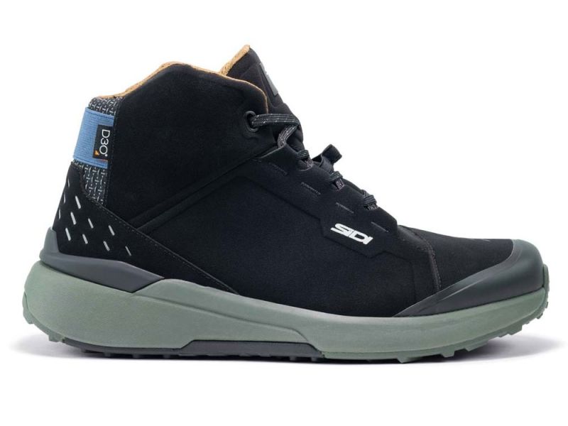 Sidi Nucleus Suede WP Motorradschuhe (schwarz / efeu)