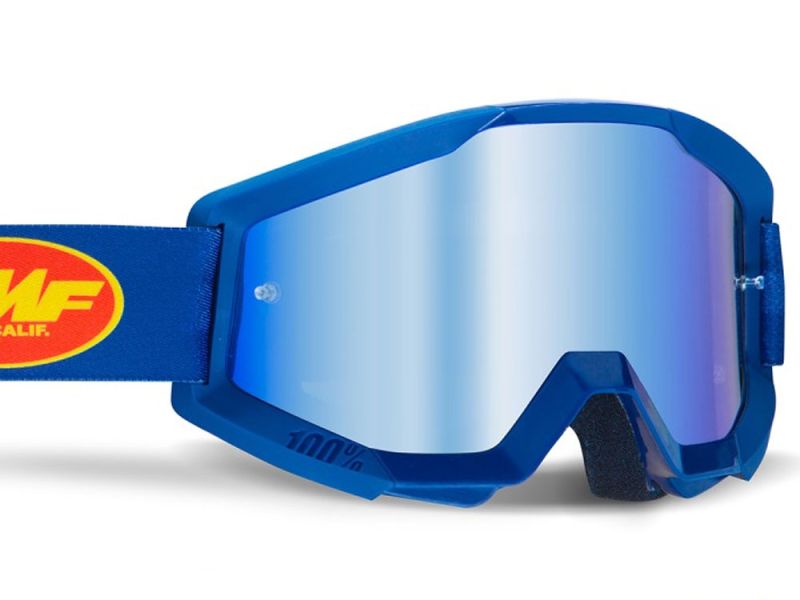 FMF Powercore Flame Crossbrille (navy | verspiegelt)