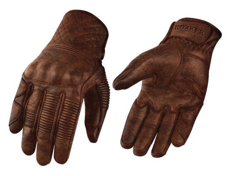 rokker Tucson Motorcycle Gloves (brown)