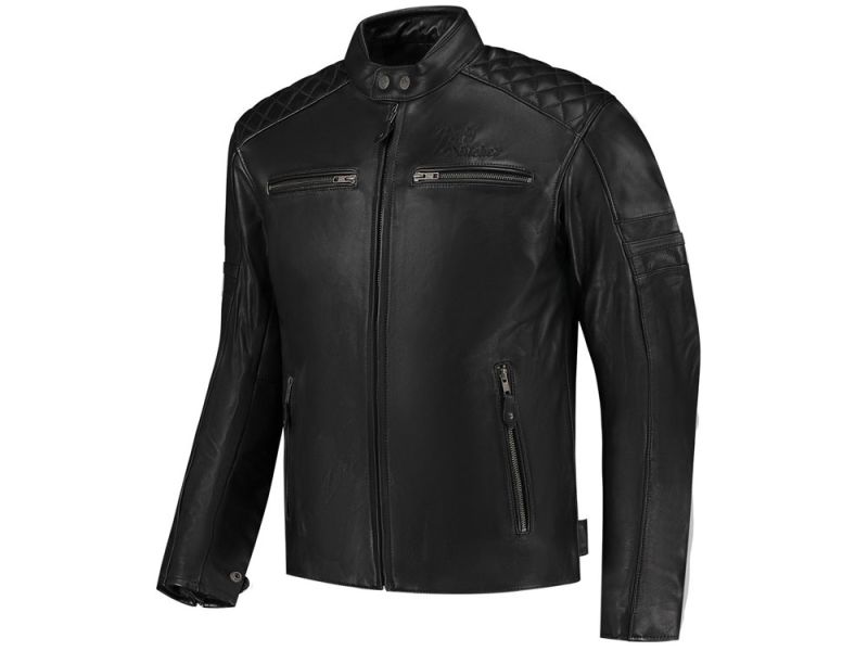 Rusty Stitches Super Jari V2 Motorradjacke Herren (schwarz)