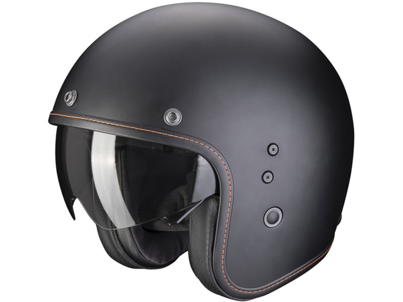 Scorpion Belfast Evo Solid Jet Helmet (matt black)
