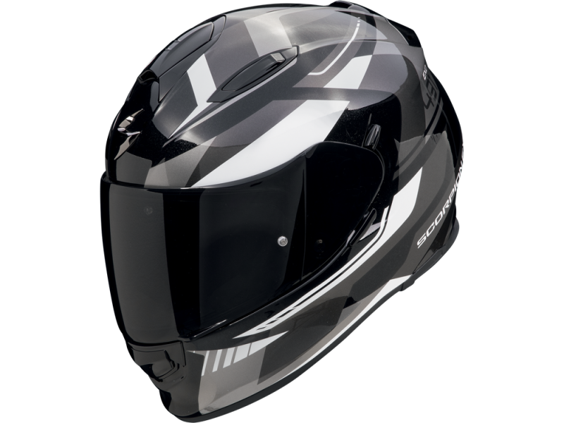 Scorpion EXO-491 Abilis Motorradhelm (Schwarz/Silber/Weiß)