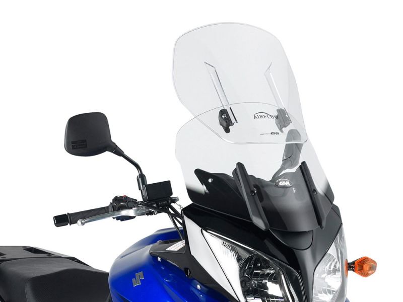 GIVI AirFlow Windschild verstellbar Suzuki DL 650 V-Strom (2004-2011) DL 1000 V-Strom (2002-2009) Kawasaki KLV 1000 (2004-2008)