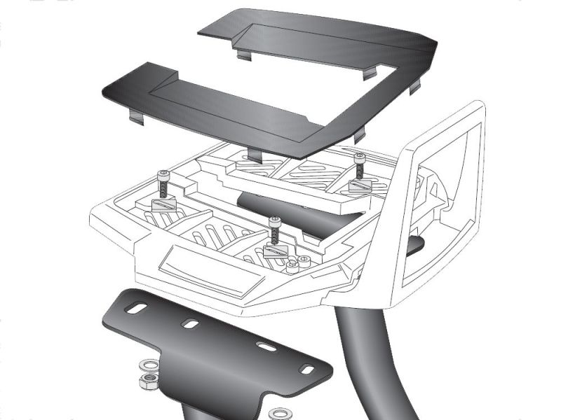 Hepco & Becker Alu Rack Ducati Multistrada 950 (2017- | schwarz)