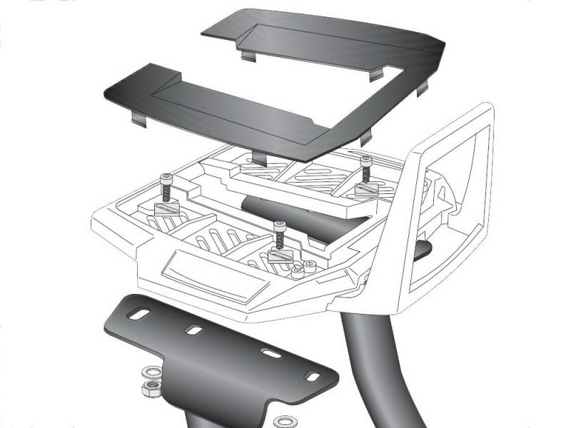 Hepco & Becker Alu Rack Aprilia Tuono 1000 R / Factory (2009-2011)