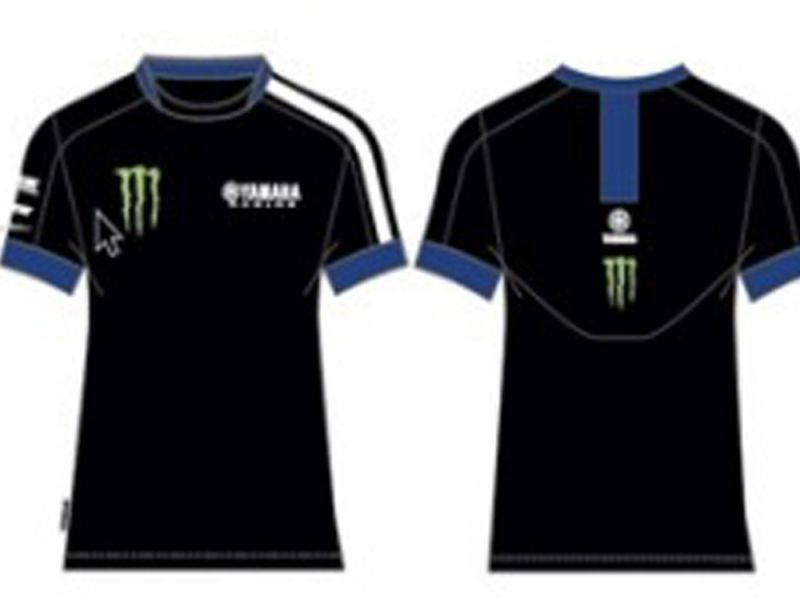Yamaha Paddock Black Edition Monster Energy T-Shirt Herren (schwarz/blau)