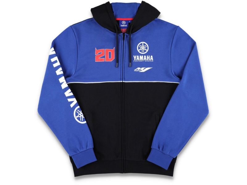 Yamaha 24 Dual Quatararo Sweatshirt (Schwarz/Blau)