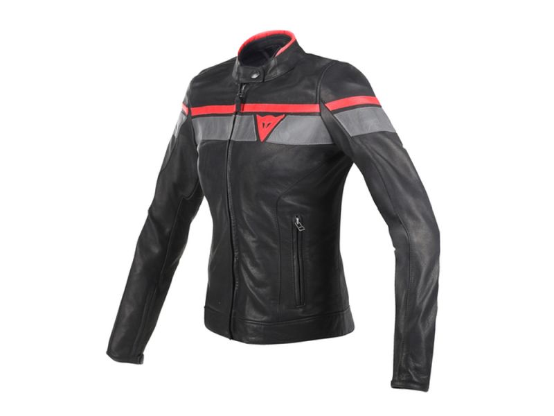 Dainese Blackjack Motorradjacke Damen (schwarz / rot)