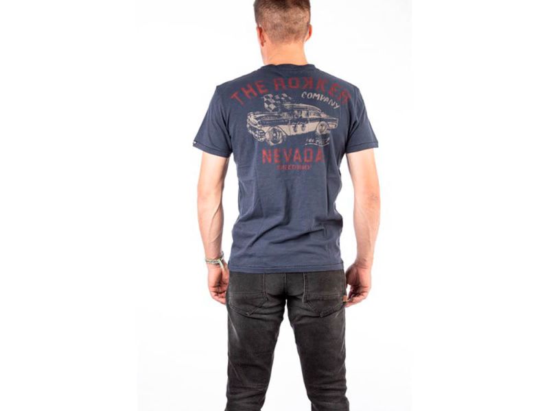 rokker Nevada Navy T-Shirt
