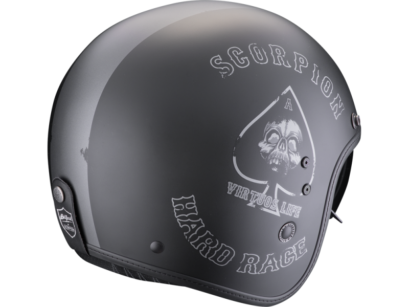 Scorpion Belfast EVO Spade Jethelm (Schwarzmatt/Silber)