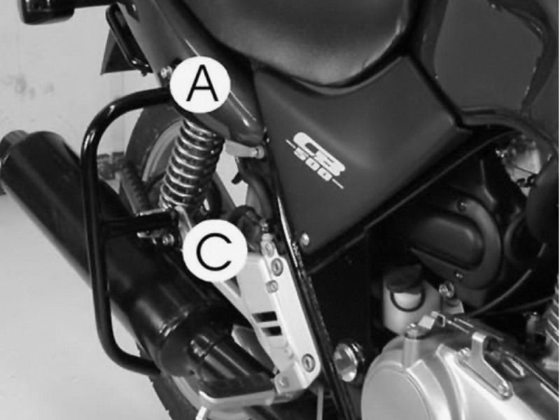 Hepco & Becker Heckschutzbügel Honda CB 500 / S