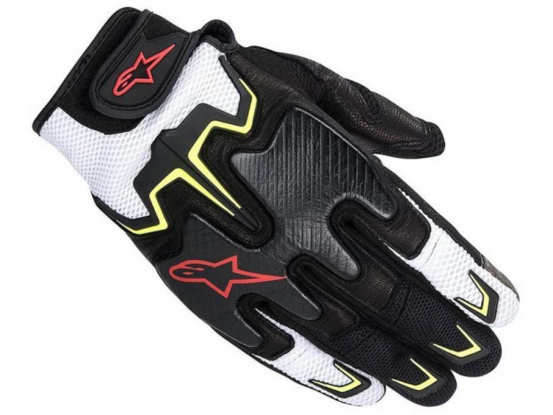 Alpinestars Fighter Motorradhandschuhe (schwarz / gelb / rot / weiß)
