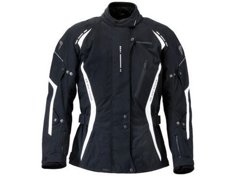 Germot Melina Motorradjacke Damen (schwarz / weiß)