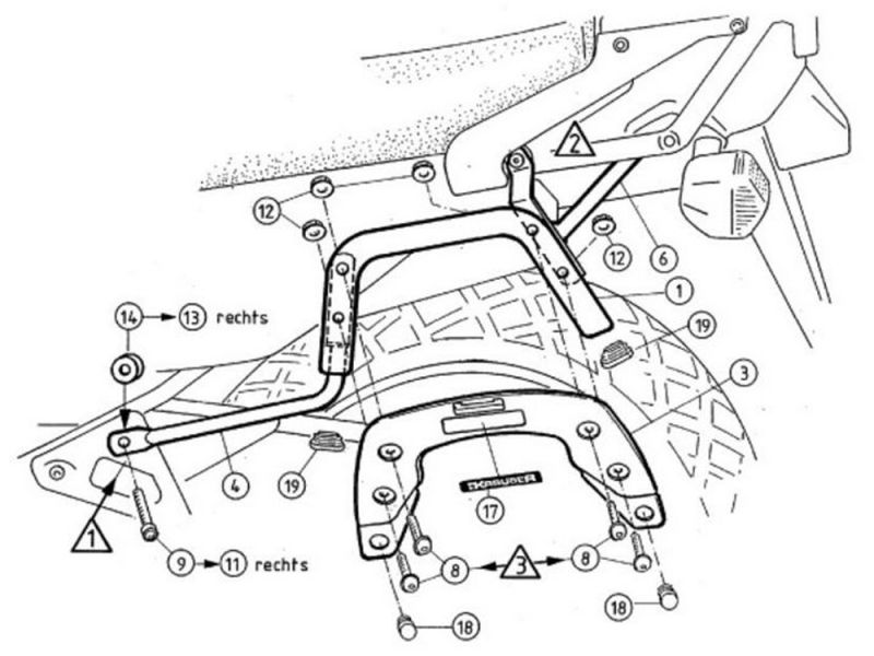 Krauser Kofferträger Honda VFR 800 (2002-)