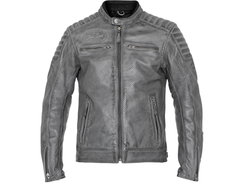 John Doe Storm Motorcycle Jacket Leather Men (dark grey)