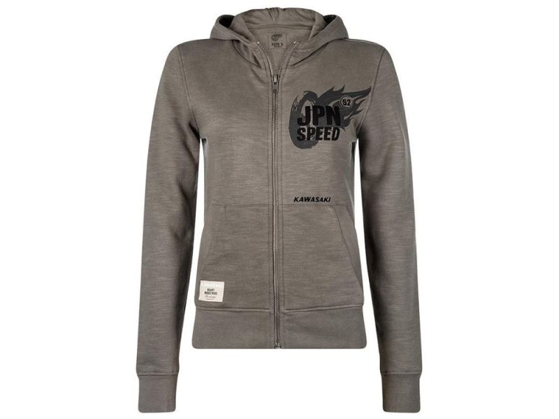 Kawasaki JPN Speed Hoody Damen (grau)