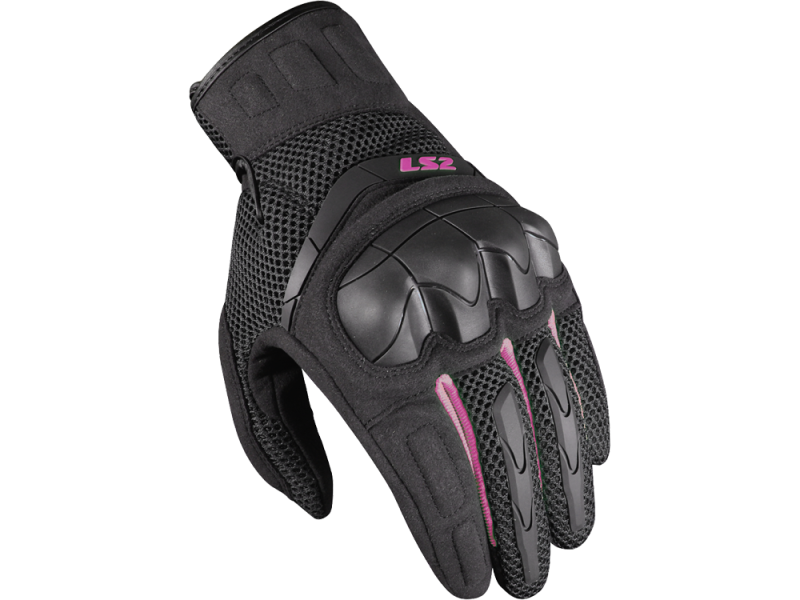 LS2 Kubra Lady Motorradhandschuhe Damen (Schwarz/Lila)