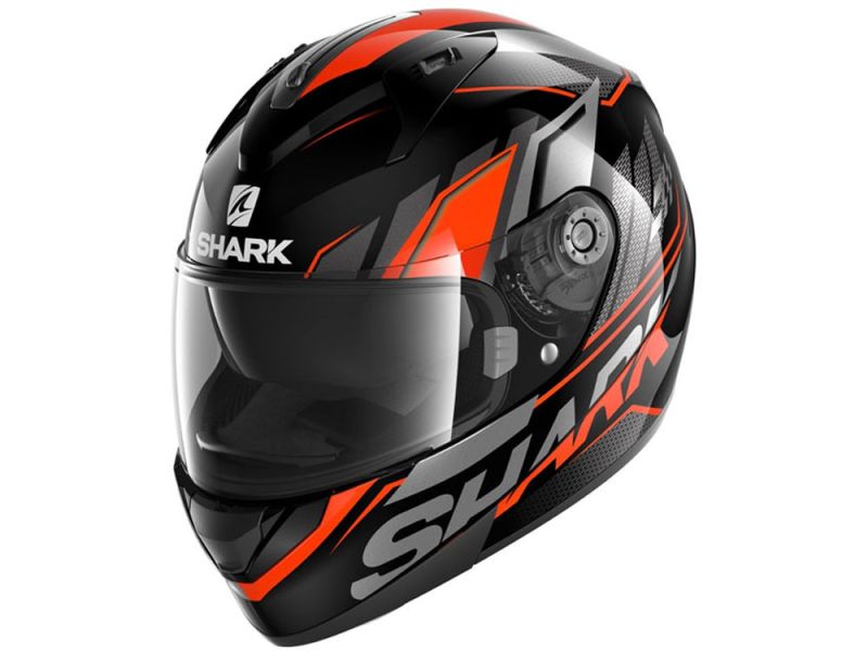 Shark Ridill 1.2 Phaz Motorcycle Helmet (black / red / grey)