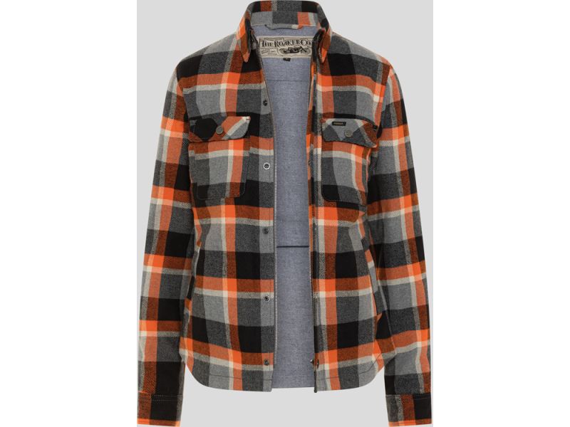 Rokker Memphis Rider Shirt Lady (Grau/Orange)