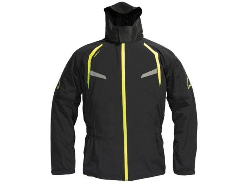 Dane Byge XPR rain jacket (black / neon yellow)