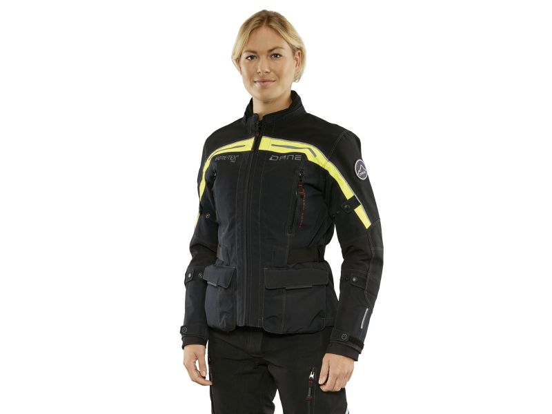 Dane Nimbus GTX Pro motorcycle jacket Women (black / neon yellow)