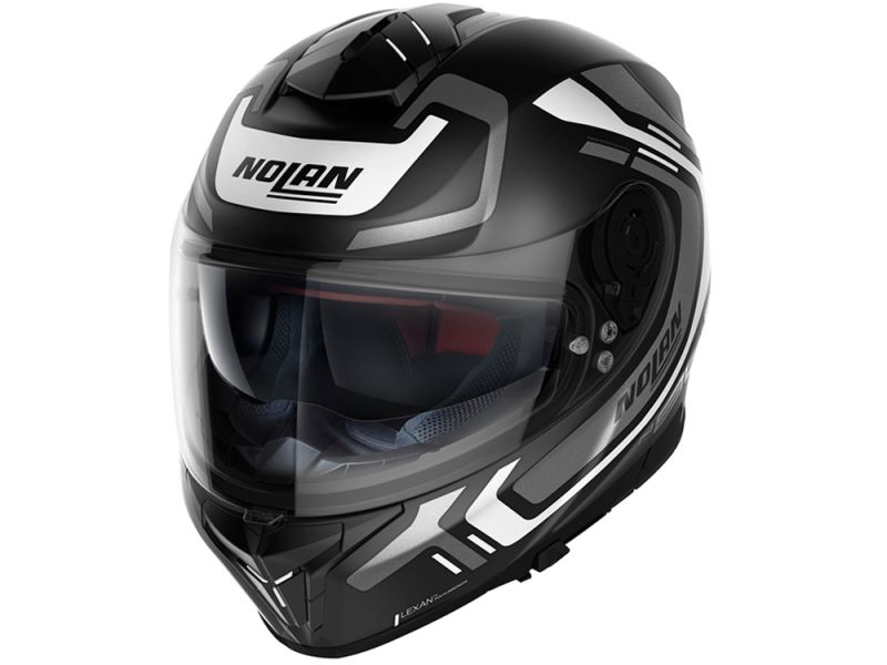 Nolan N80-8 Ally N-Com Full-Face Helmet (matt black / white)