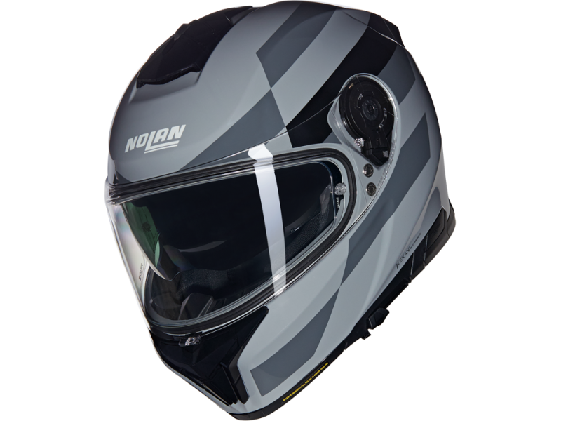 Nolan N80-8 N-Com Alfiere 345 Motorradhelm (Grau/Schwarz)